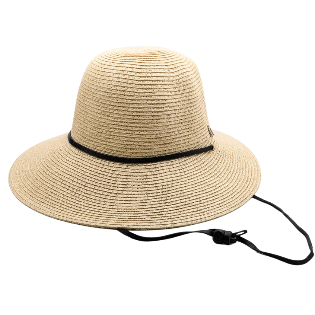 CELEBRATE YOUR Shadow, Paper Ribbon and Polyester Stowable (crushable) Travel Hat - UPF 50+, ONLY NATURAL
