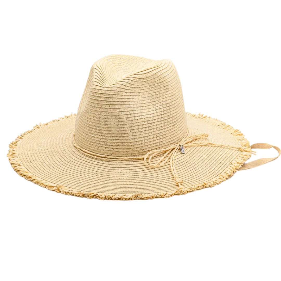Fringed FIESTA, Paper Ribbon Hat - UPF 50+