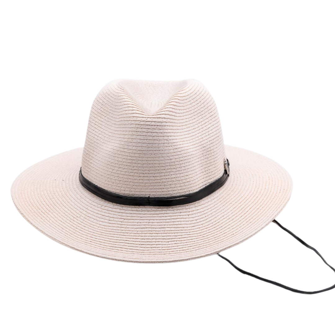GOING PLACES, Paper Ribbon and Polyester Stowable (crushable) Travel Hat - UPF 50+, TICKLED PINK