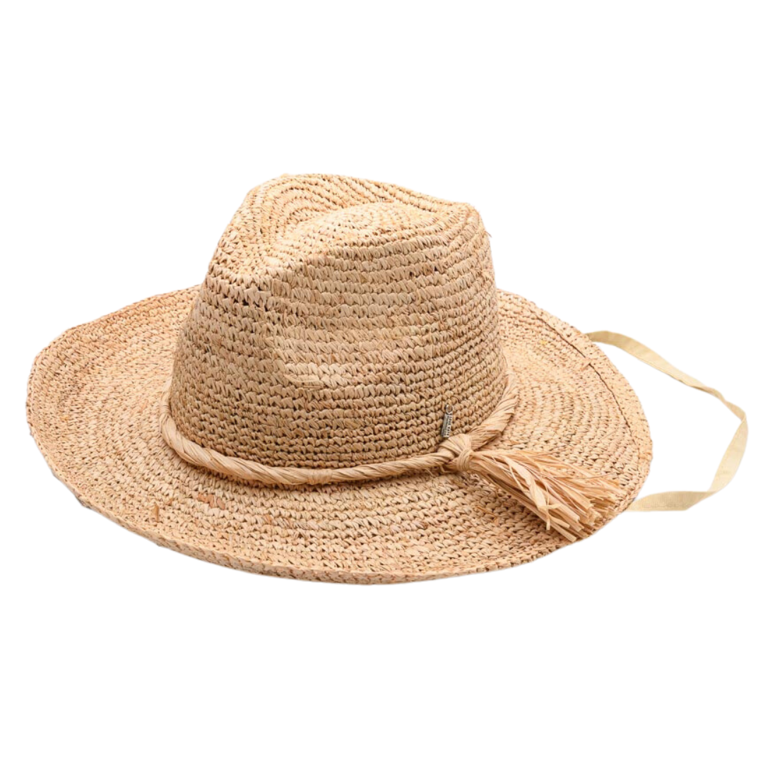 GOLDEN Days, Handwoven Pure Raffia Fibre Hat - Natural