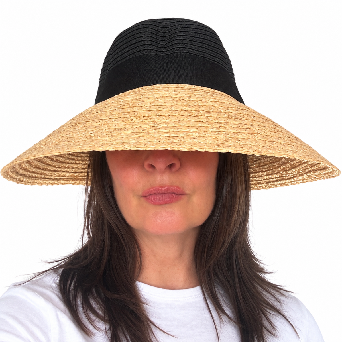 Relax I've got your back paper and raffia fibre hat front on