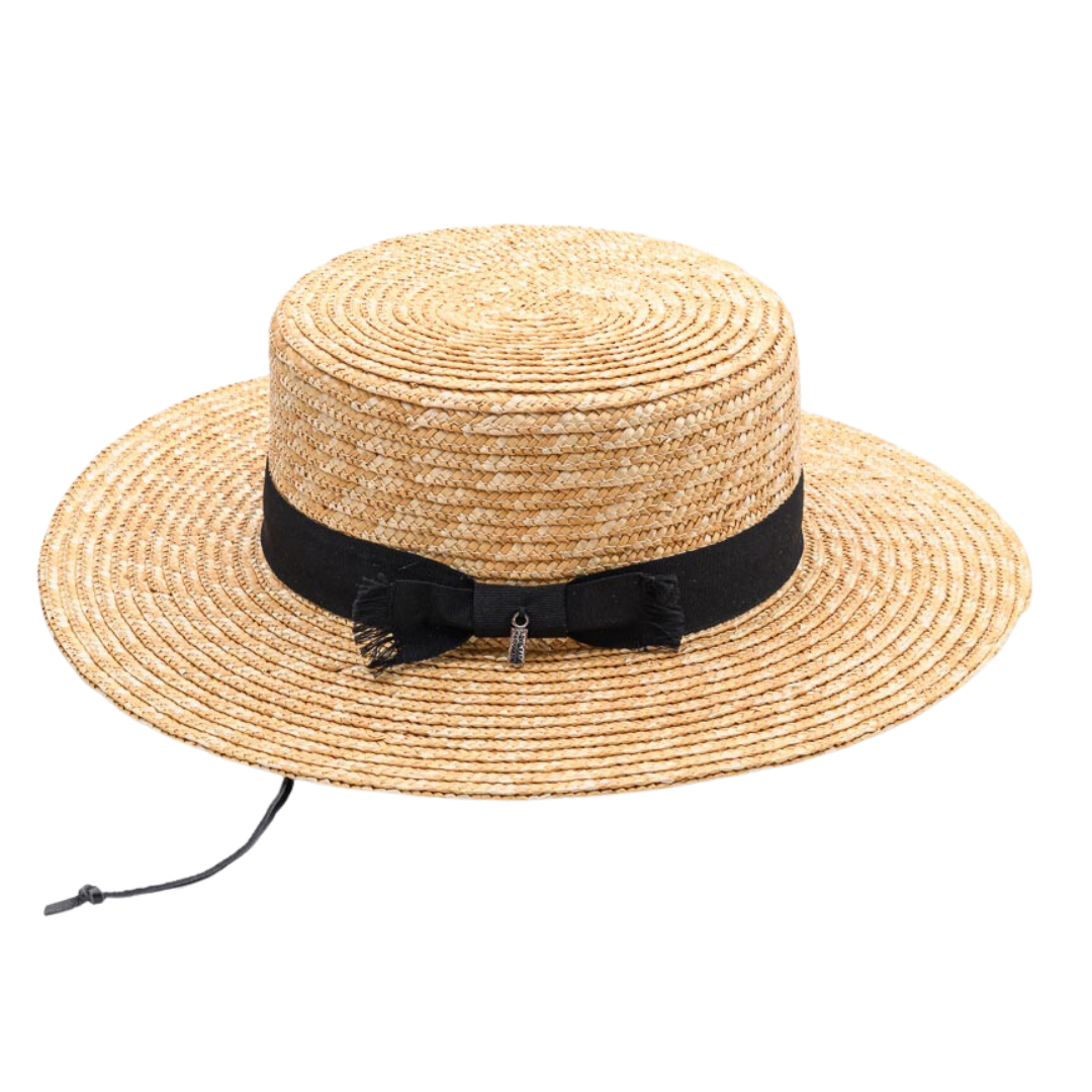 YOU float MY Boat, Wheat Straw with genuine leather chinstraps - UPF 50+