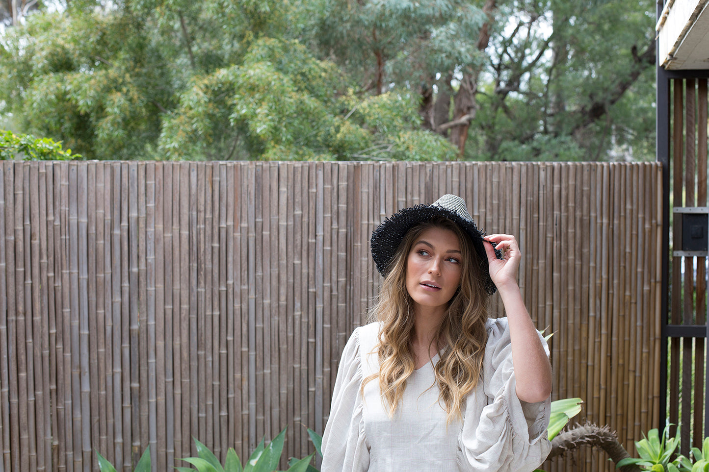 If it glitters it's GOLD, Paper with Metallic Thread Hat