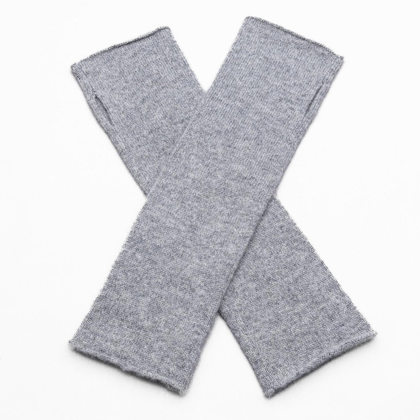 Hand on HEART 100% Pure Cashmere Fingerless Glove, Marle Grey