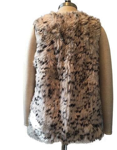 Longline on sale fur vest