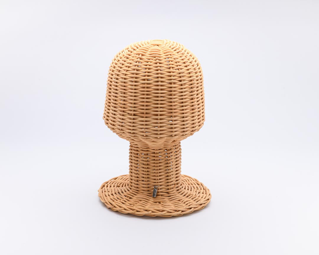 That's MY HOME, HANDWOVEN RATTAN 'HEAD'/ HAT STAND