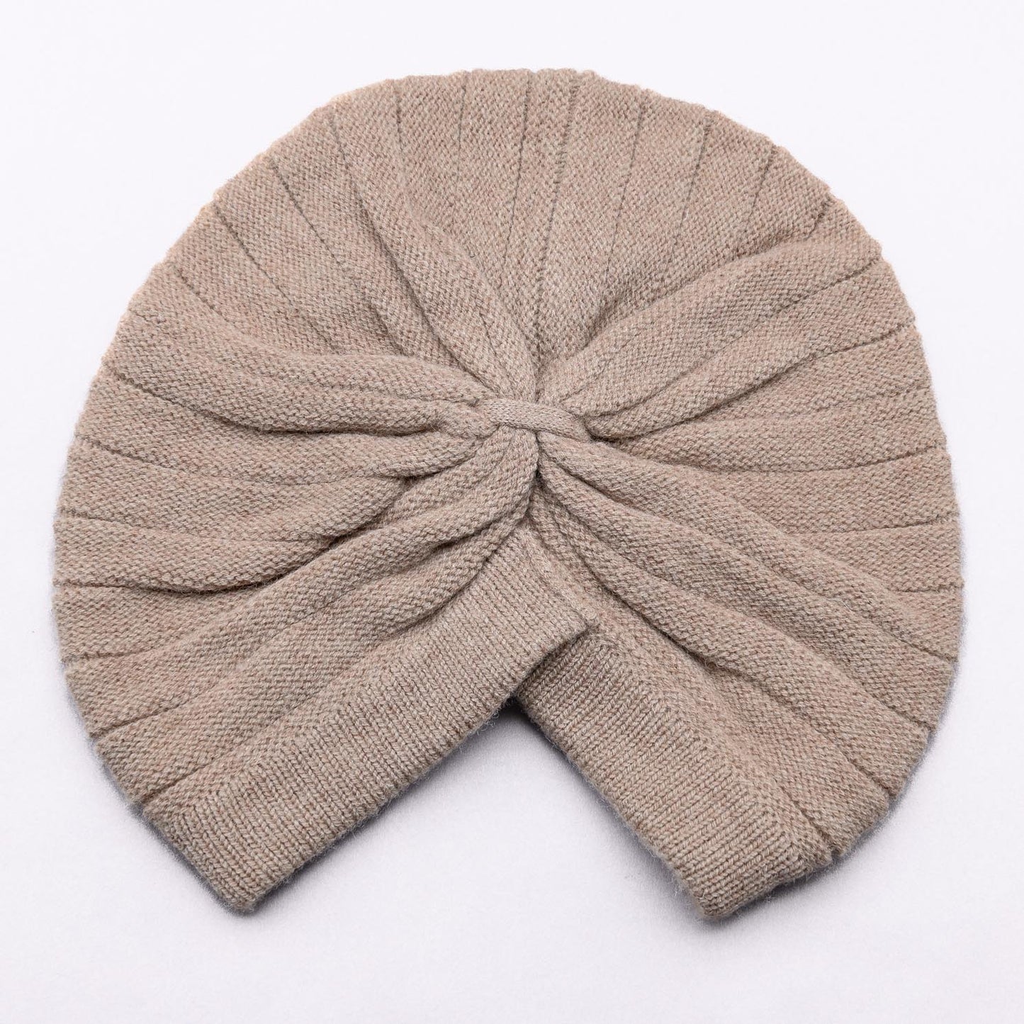 T'urban OUTFITTER Jumbo Rib Pure Merino Wool Turban, Biscuit