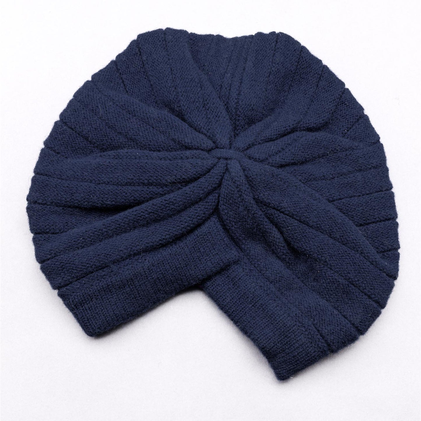 T'urban OUTFITTER Jumbo Rib Merino Wool Turban, Dark Denim Blue