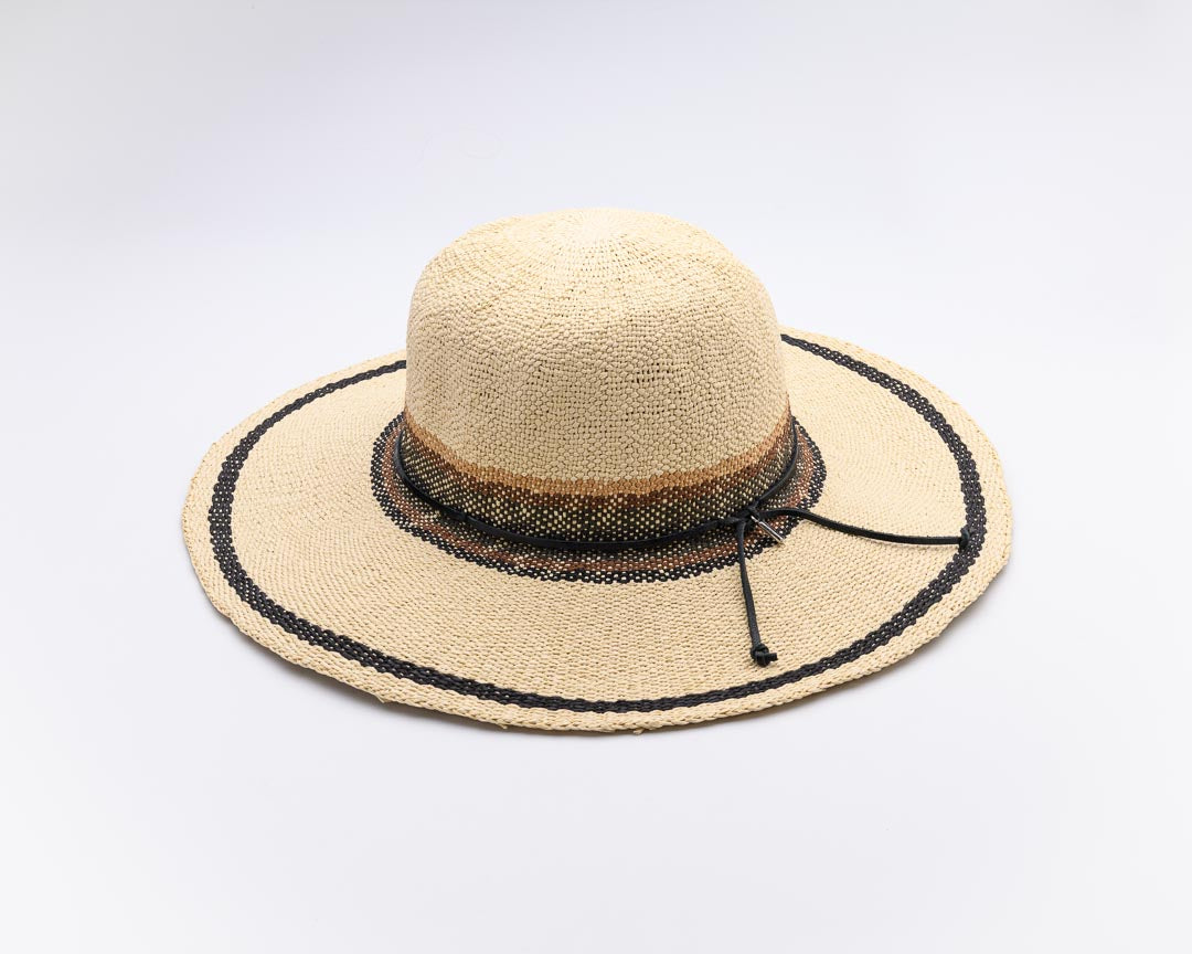 Woke Like This, Handwoven Multi Tonal Coloured Paper Hat - UPF 50+