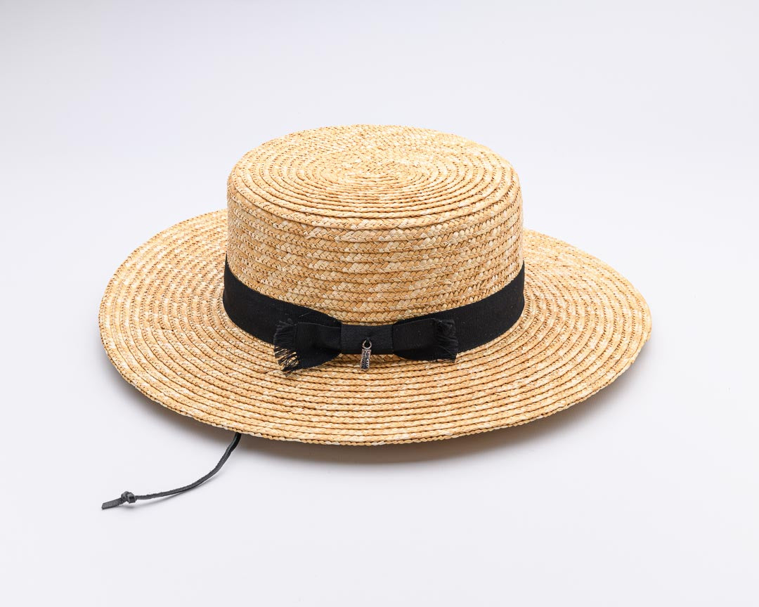 YOU float MY Boat, Wheat Straw with genuine leather chinstraps - UPF 50+