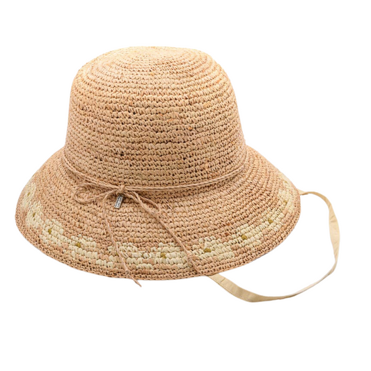 She LOVES ME, He LOVES ME, Handwoven Pure Raffia Fibre Hat