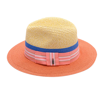 Miami PEACH, Trio Coloured Paper Hat - UPF 30