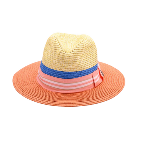 Miami PEACH, Trio Coloured Paper Hat - UPF 30
