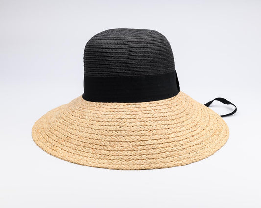 Relax.  I've got YOUR back, Raffia Fibre and Paper Ribbon Hat - UPF 50+