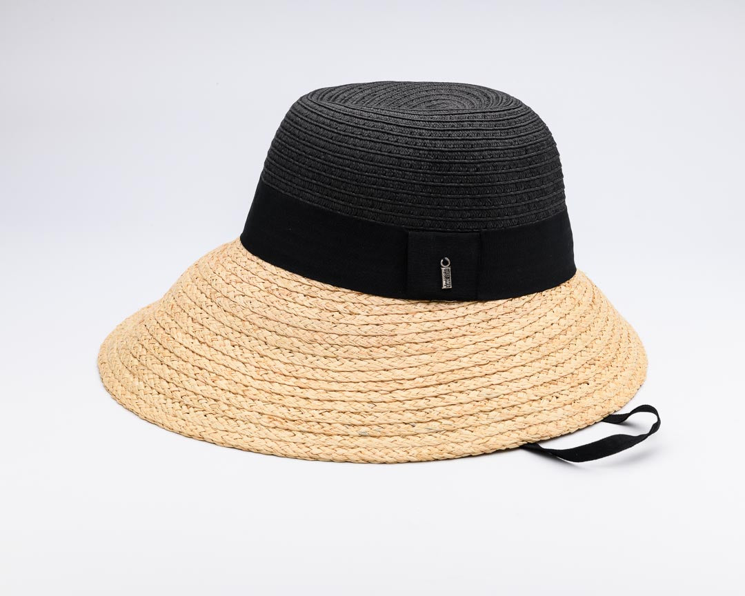 Relax.  I've got YOUR back, Raffia Fibre and Paper Ribbon Hat - UPF 50+