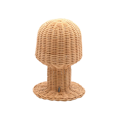 That's MY HOME, HANDWOVEN RATTAN 'HEAD'/ HAT STAND