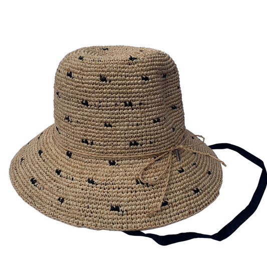 Take a BOW, Handwoven Pure Raffia Fibre Hat