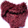 Follow MY Lead, Double Sided Pure Mongolian Wool Knit Scarf, Claret