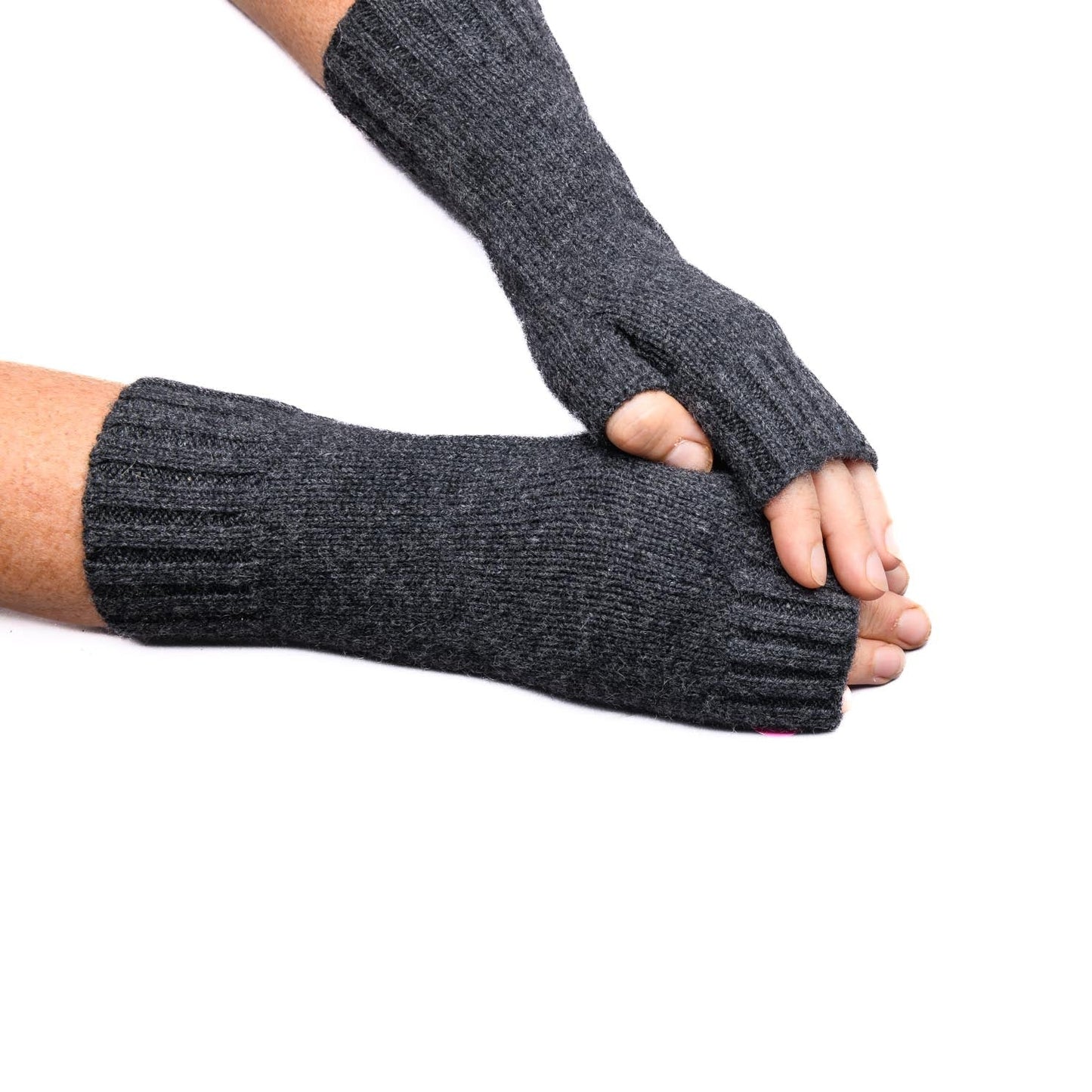 Gotta Hand it to YOU 100% Pure Cashmere Fingerless Glove, Pine Green