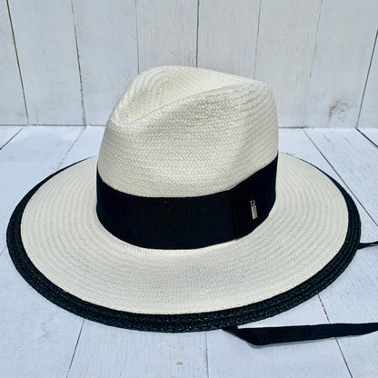 OKAY WITH A VACAY, Handwoven Fine Paper Ribbon Hat - UPF 50+